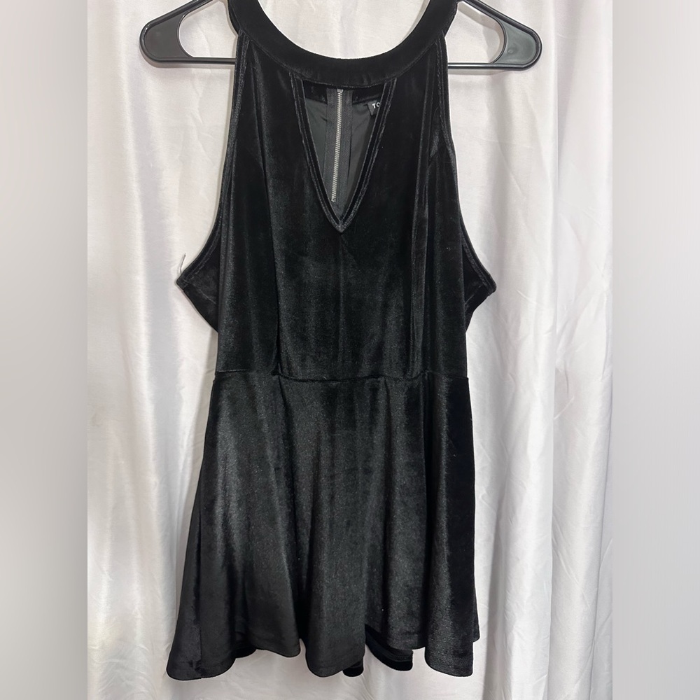 Black Velvet Torrid Peplum Top